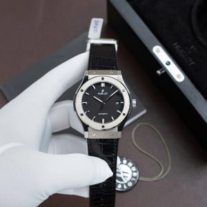 Đồng Hồ Hublot Replica 11 Classic Fusion Titanium Màu Đen Máy SW300 Dây Da Cá Sấu 42mm (2)