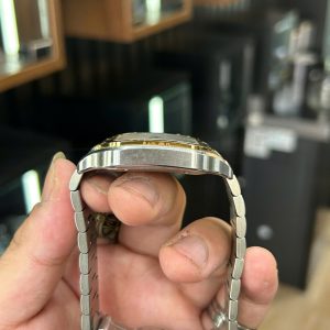 Đồng Hồ Lướt Cartier Santos Replica 11 Demi Vàng Mặt Trắng BVF 39 (9)