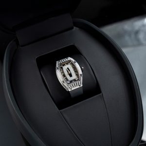 Đồng Hồ Richard Mille Chế Tác RM07-01 Nữ Đính Đá Dây Cao Su Đen Xưởng ZF 36mm (2)