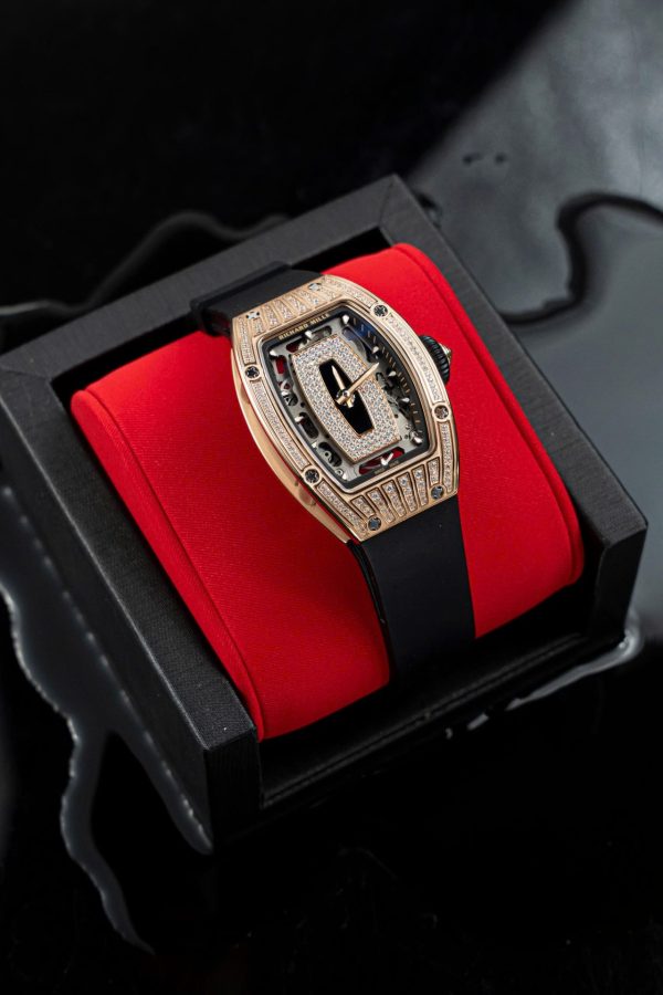 Đồng Hồ Richard Mille Chế Tác RM07-01 Nữ Mạ Vàng Hồng Xưởng ZF 36mm (2)