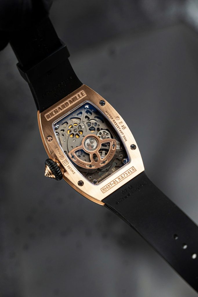 Đồng Hồ Richard Mille Chế Tác RM07-01 Nữ Mạ Vàng Hồng Xưởng ZF 36mm (2)