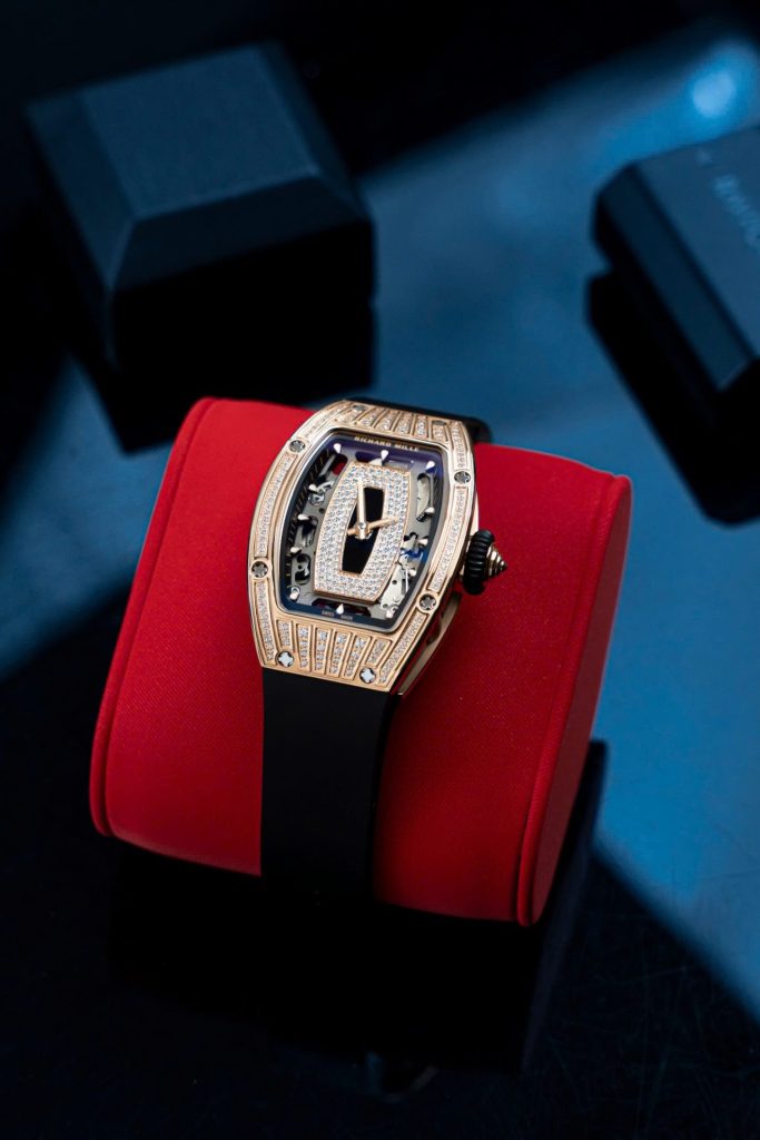 Đồng Hồ Richard Mille Chế Tác RM07-01 Nữ Mạ Vàng Hồng Xưởng ZF 36mm (2)