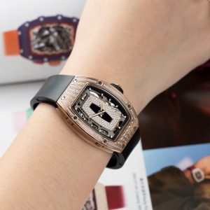 Đồng Hồ Richard Mille Chế Tác RM07-01 Nữ Mạ Vàng Hồng Xưởng ZF 36mm (2)