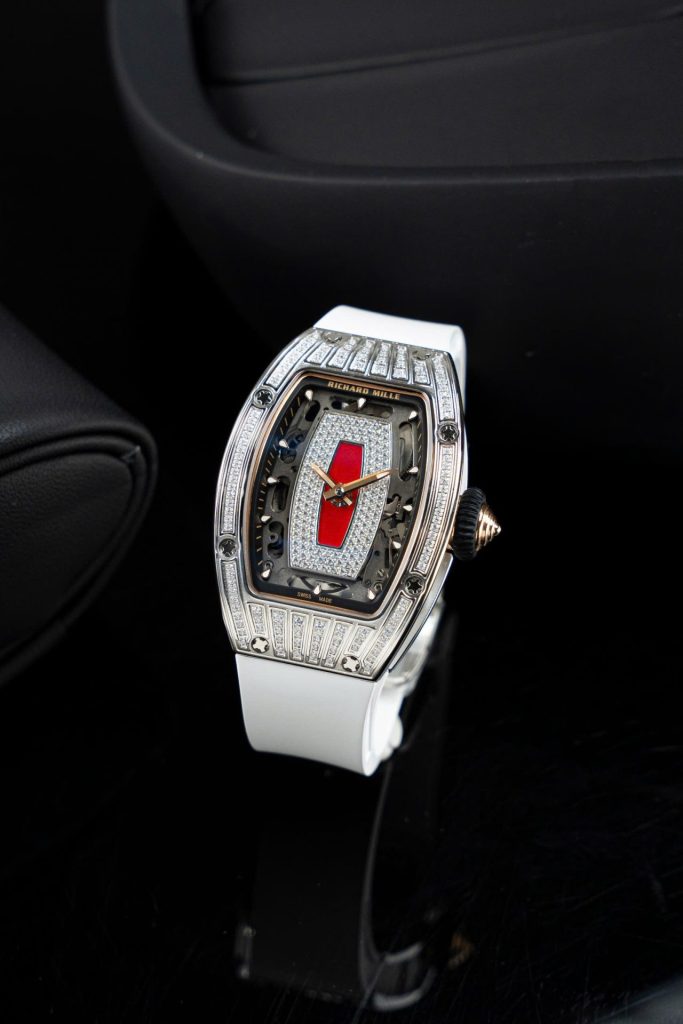 Đồng Hồ Richard Mille Rep 11 RM07-01 Nữ Máy Cơ Dây Cao Su Trắng Xưởng ZF 36mm (2)