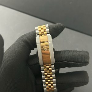Đồng Hồ Rolex DateJust Lướt Replica 11 Demi Rose Gold Mặt Nếp Gấp 36mm (6)