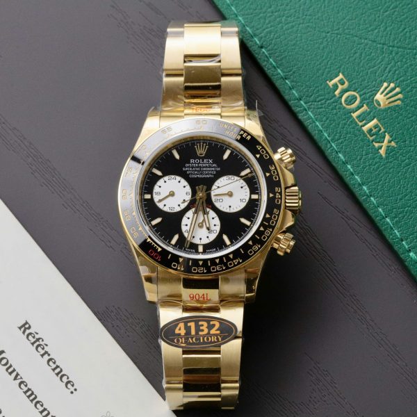 Đồng Hồ Rolex Daytona Le Mans 100th Year 126528LN Viền Gốm Đen Máy 4132 Xưởng QF 40mm (2)