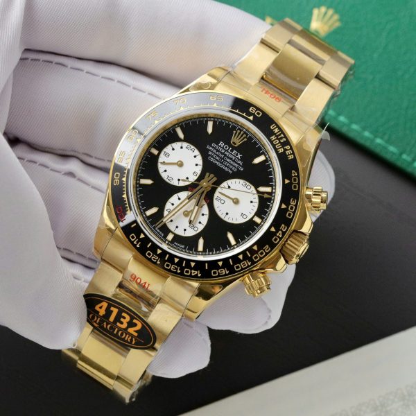 Đồng Hồ Rolex Daytona Le Mans 100th Year 126528LN Viền Gốm Đen Máy 4132 Xưởng QF 40mm (2)