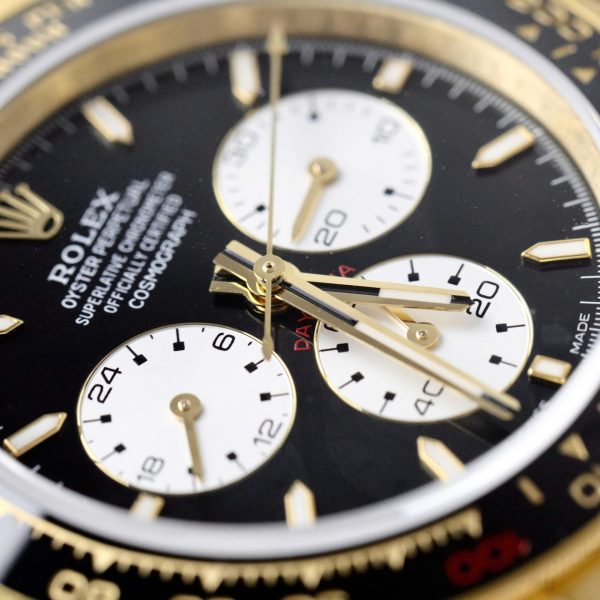 Đồng Hồ Rolex Daytona Le Mans 100th Year 126528LN Viền Gốm Đen Máy 4132 Xưởng QF 40mm (2)