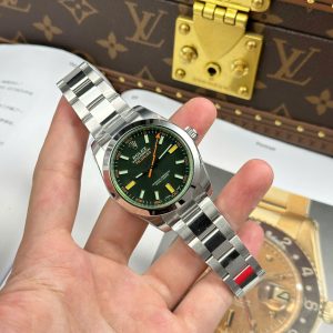 Đồng Hồ Rolex Milgauss 116400GV Replica 11 Màu Xanh Lá Cây Nhà Máy VS 40mm (2)