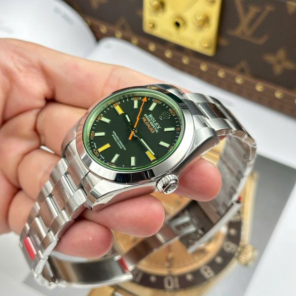 Đồng Hồ Rolex Milgauss 116400GV Replica 11 Màu Xanh Lá Cây Nhà Máy VS 40mm (2)