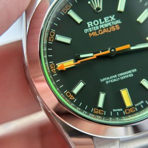 Đồng Hồ Rolex Milgauss 116400GV Replica 11 Màu Xanh Lá Cây Nhà Máy VS 40mm (2)