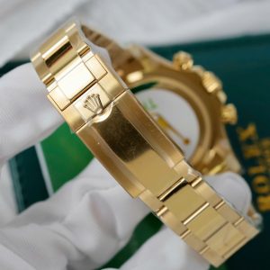 Đồng Hồ Rolex Replica 11 Daytona 126508 Mặt Xanh Green Mạ Vàng Xưởng THB 40mm (2)