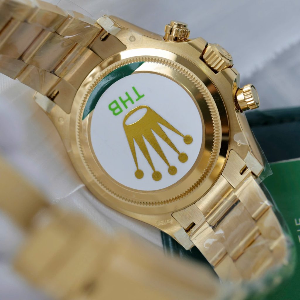 Đồng Hồ Rolex Replica 11 Daytona 126508 Mặt Xanh Green Mạ Vàng Xưởng THB 40mm (2)