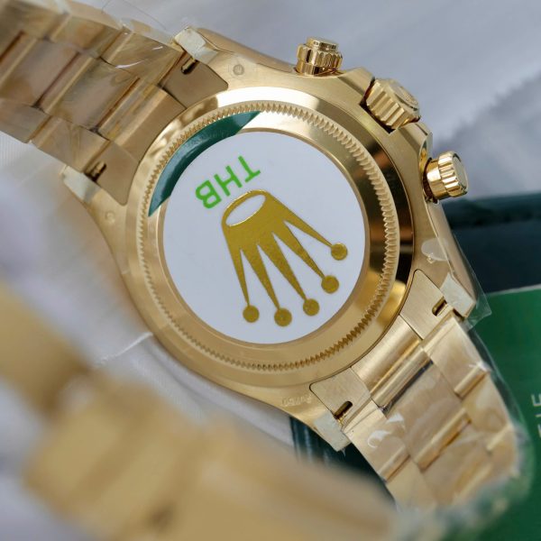 Đồng Hồ Rolex Replica 11 Daytona 126508 Mặt Xanh Green Mạ Vàng Xưởng THB 40mm (2)