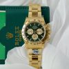 Đồng Hồ Rolex Replica 11 Daytona 126508 Mặt Xanh Green Mạ Vàng Xưởng THB 40mm (2)