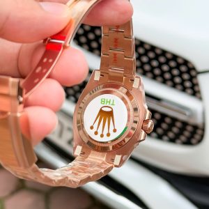 Đồng Hồ Rolex Replica 11 GMT-Master II 126715CHNR Mạ Vàng Hồng Mặt Đá Mắt Hổ 40mm (2)