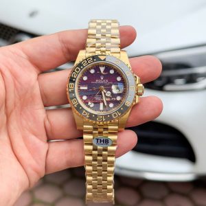 Đồng Hồ Rolex Replica 11 GMT-Master II 126718GRNR Mặt Đá Mắt Hổ Nhà Máy THB 40mm (2)
