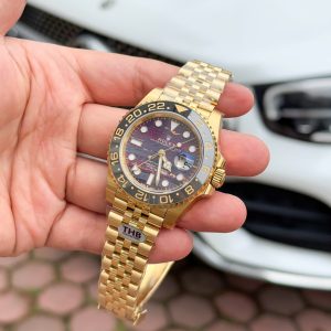Đồng Hồ Rolex Replica 11 GMT-Master II 126718GRNR Mặt Đá Mắt Hổ Nhà Máy THB 40mm (2)