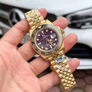 Đồng Hồ Rolex Replica 11 GMT-Master II 126718GRNR Mặt Đá Mắt Hổ Nhà Máy THB 40mm (2)