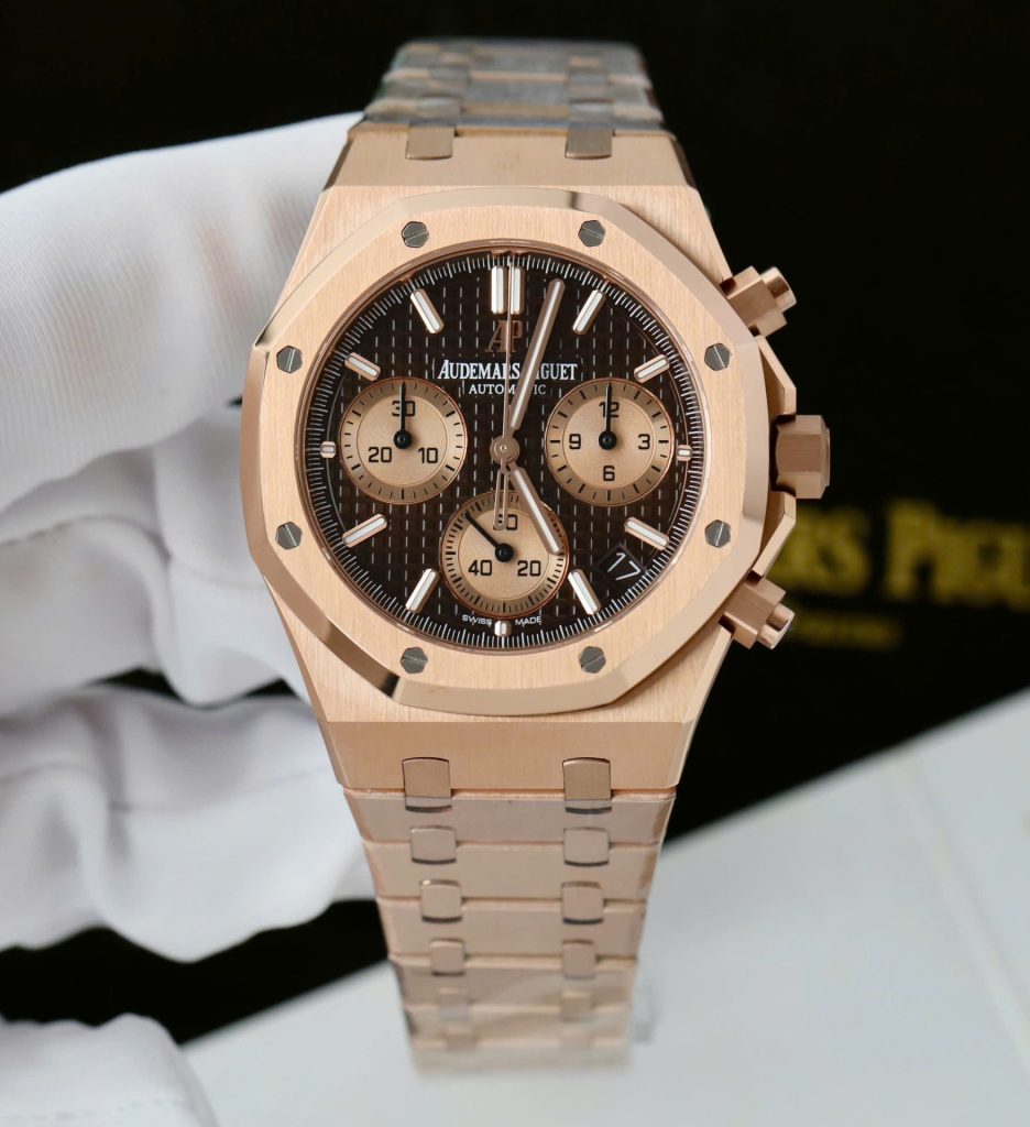 Đồng Hồ Audemars Piguet Chế Tác Royal Oak Chronograph 26239 Mặt Nâu Máy Mỏng Xưởng APS 41mm (2)