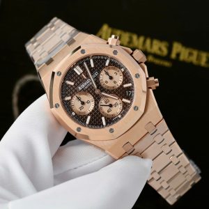 Đồng Hồ Audemars Piguet Chế Tác Royal Oak Chronograph 26239 Mặt Nâu Máy Mỏng Xưởng APS 41mm (2)