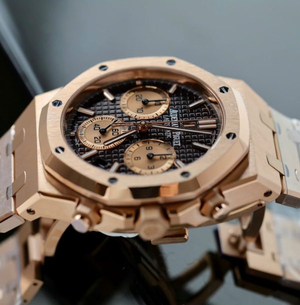 Đồng Hồ Audemars Piguet Chế Tác Royal Oak Chronograph 26239 Mặt Nâu Máy Mỏng Xưởng APS 41mm (2)