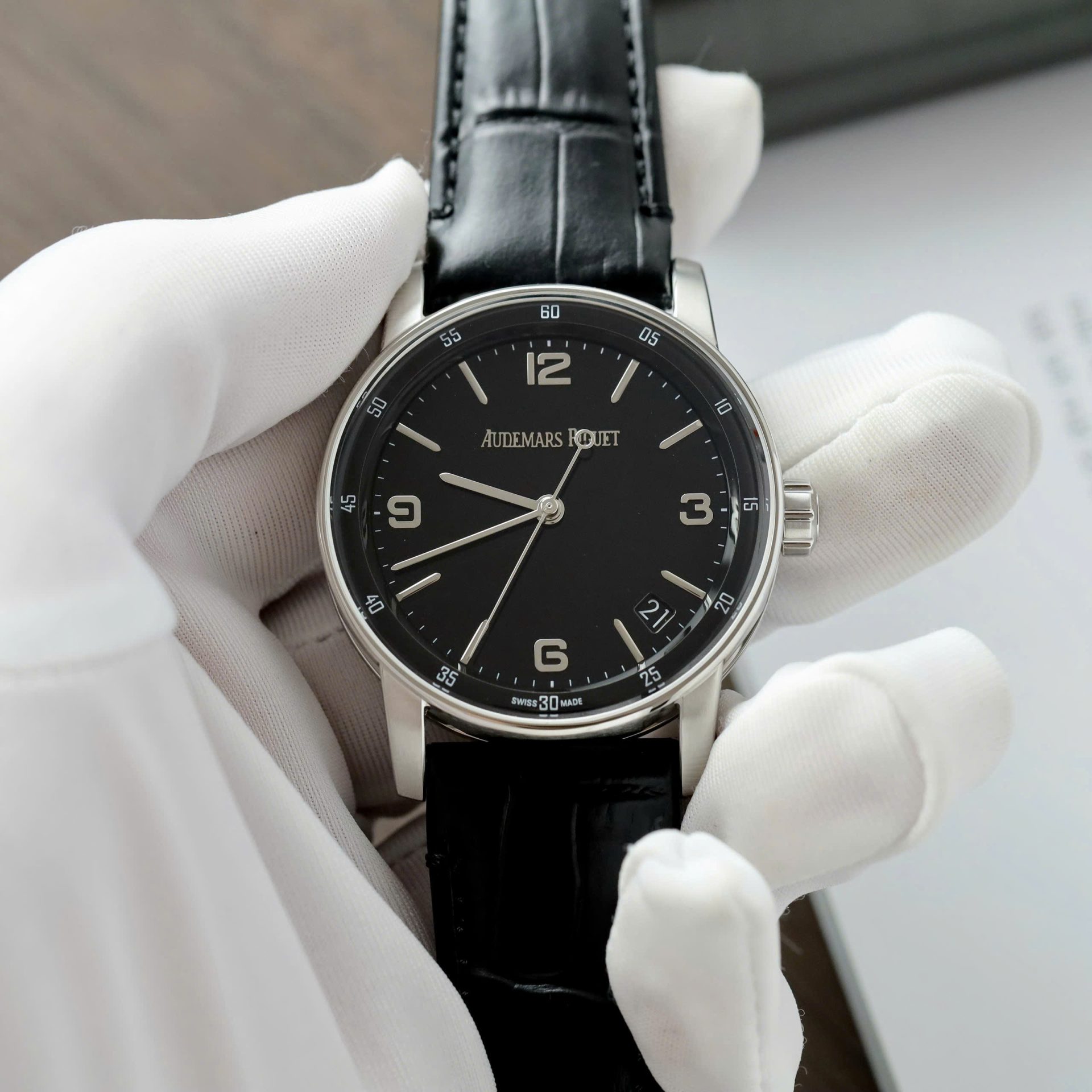 Đồng Hồ Audemars Piguet Code 11.59 ref.15210 Replica 11 Màu Đen Xưởng APS 41mm