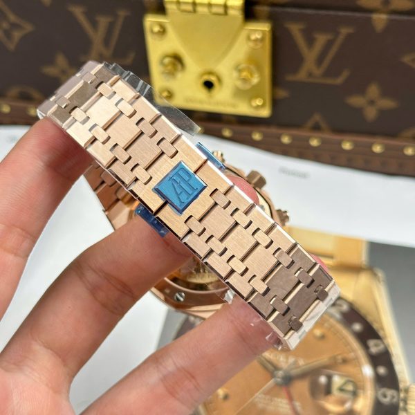 Đồng Hồ Audemars Piguet Rep 11 Royal Oak 26240 Mạ Vàng Hồng Mặt Đen Xưởng APS 41mm (2)