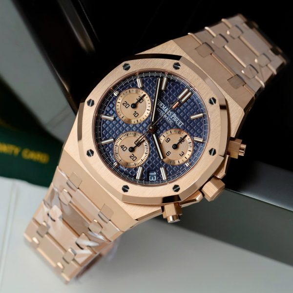 Đồng Hồ Audemars Piguet Replica 11 Royal Oak Chronograph 26239 Mặt Xanh Blue Máy Mỏng Xưởng APS 41mm (2)