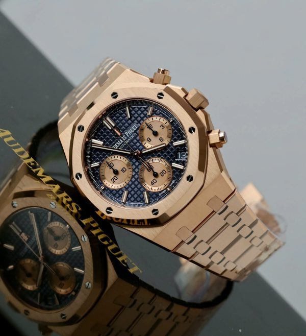 Đồng Hồ Audemars Piguet Replica 11 Royal Oak Chronograph 26239 Mặt Xanh Blue Máy Mỏng Xưởng APS 41mm (2)