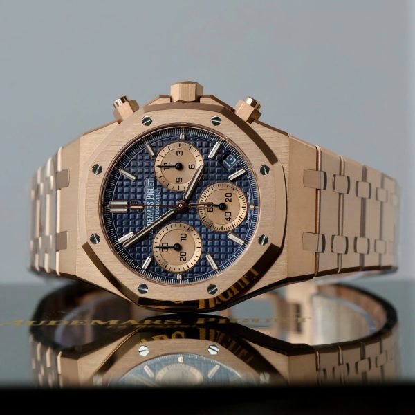 Đồng Hồ Audemars Piguet Replica 11 Royal Oak Chronograph 26239 Mặt Xanh Blue Máy Mỏng Xưởng APS 41mm (2)