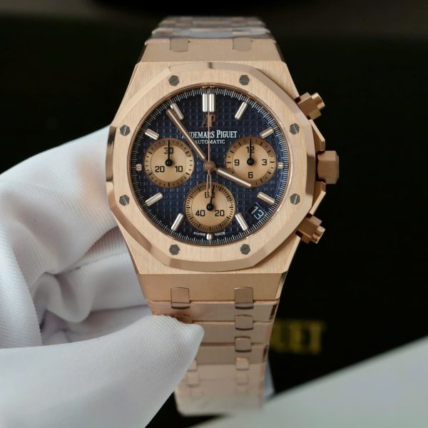 Đồng Hồ Audemars Piguet Replica 11 Royal Oak Chronograph 26239 Mặt Xanh Blue Máy Mỏng Xưởng APS 41mm (2)