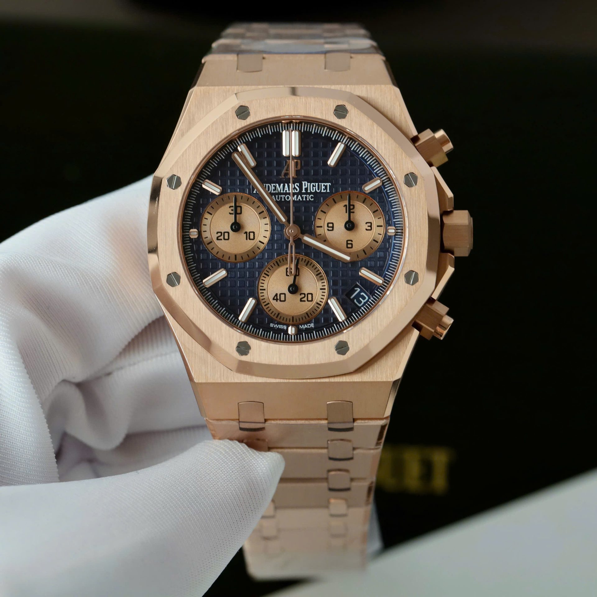 Đồng Hồ Audemars Piguet Replica 11 Royal Oak Chronograph 26239 Mặt Xanh Blue Máy Mỏng Xưởng APS 41mm (2)