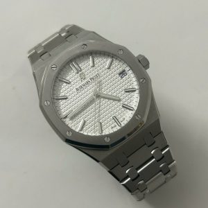 Đồng Hồ Cũ Audemars Piguet 15500ST Replica 11 Nam Mặt Trắng Xưởng APS 41mm (2)