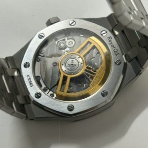 Đồng Hồ Cũ Audemars Piguet 15500ST Replica 11 Nam Mặt Trắng Xưởng APS 41mm (2)