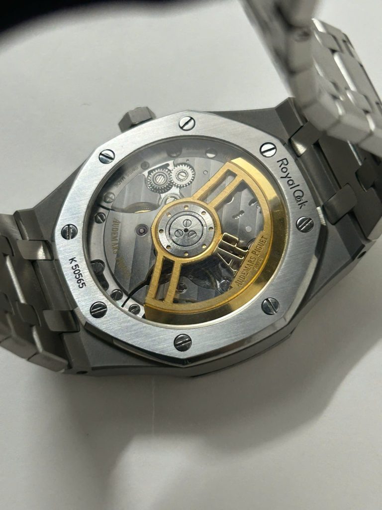 Đồng Hồ Cũ Audemars Piguet 15500ST Replica 11 Nam Mặt Trắng Xưởng APS 41mm (2)