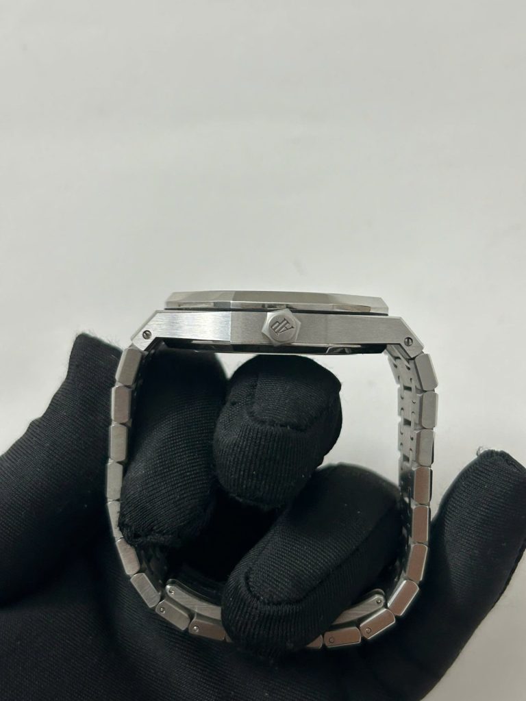 Đồng Hồ Cũ Audemars Piguet 15500ST Replica 11 Nam Mặt Trắng Xưởng APS 41mm (2)