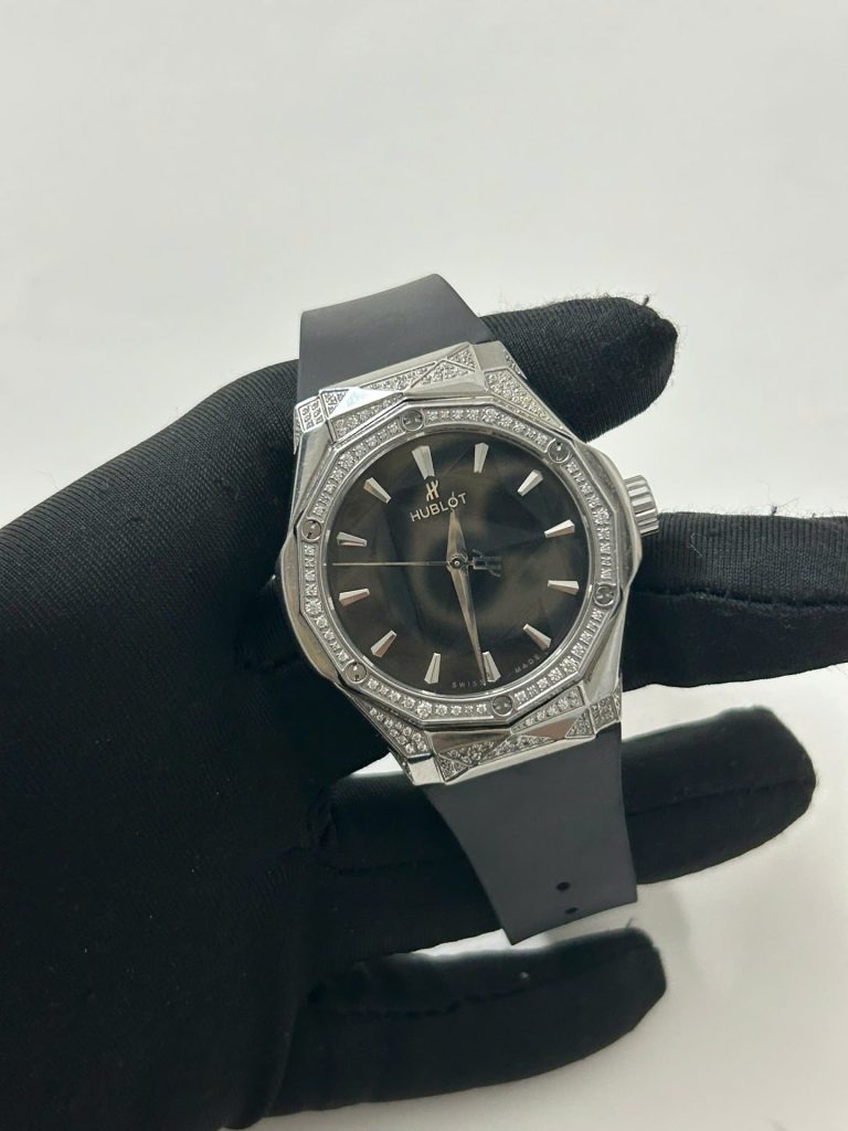 Đồng Hồ Hublot Orlinski Replica 11 Cũ Mặt Đen Dây Cao Su Xưởng HB 40mm (2)