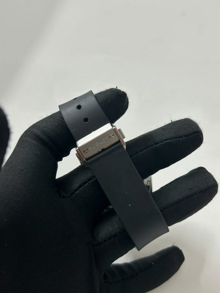 Đồng Hồ Hublot Orlinski Replica 11 Cũ Mặt Đen Dây Cao Su Xưởng HB 40mm (2)