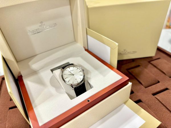 Đồng Hồ Jaeger LeCoultre Fake Cao Cấp Master Ultra thin 1288420 Mặt Bạc Máy Cơ Tự Động 40mm (2)