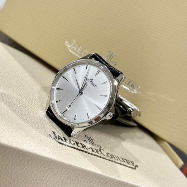 Đồng Hồ Jaeger LeCoultre Fake Cao Cấp Master Ultra thin 1288420 Mặt Bạc Máy Cơ Tự Động 40mm (2)