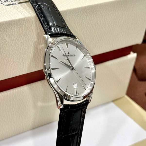 Đồng Hồ Jaeger LeCoultre Fake Cao Cấp Master Ultra thin 1288420 Mặt Bạc Máy Cơ Tự Động 40mm (2)
