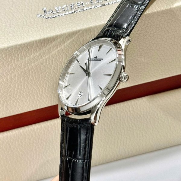 Đồng Hồ Jaeger LeCoultre Fake Cao Cấp Master Ultra thin 1288420 Mặt Bạc Máy Cơ Tự Động 40mm (2)