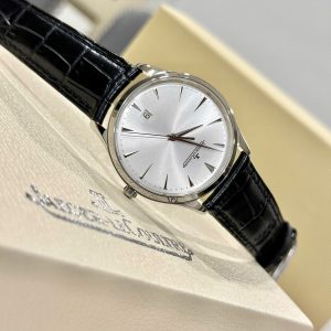 Đồng Hồ Jaeger LeCoultre Fake Cao Cấp Master Ultra thin 1288420 Mặt Bạc Máy Cơ Tự Động 40mm (2)