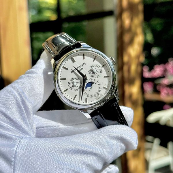 Đồng Hồ Patek Philippe Chế Tác Grand Complications 5327 Mặt Trắng Dây Da Xưởng 3K 40mm (1)