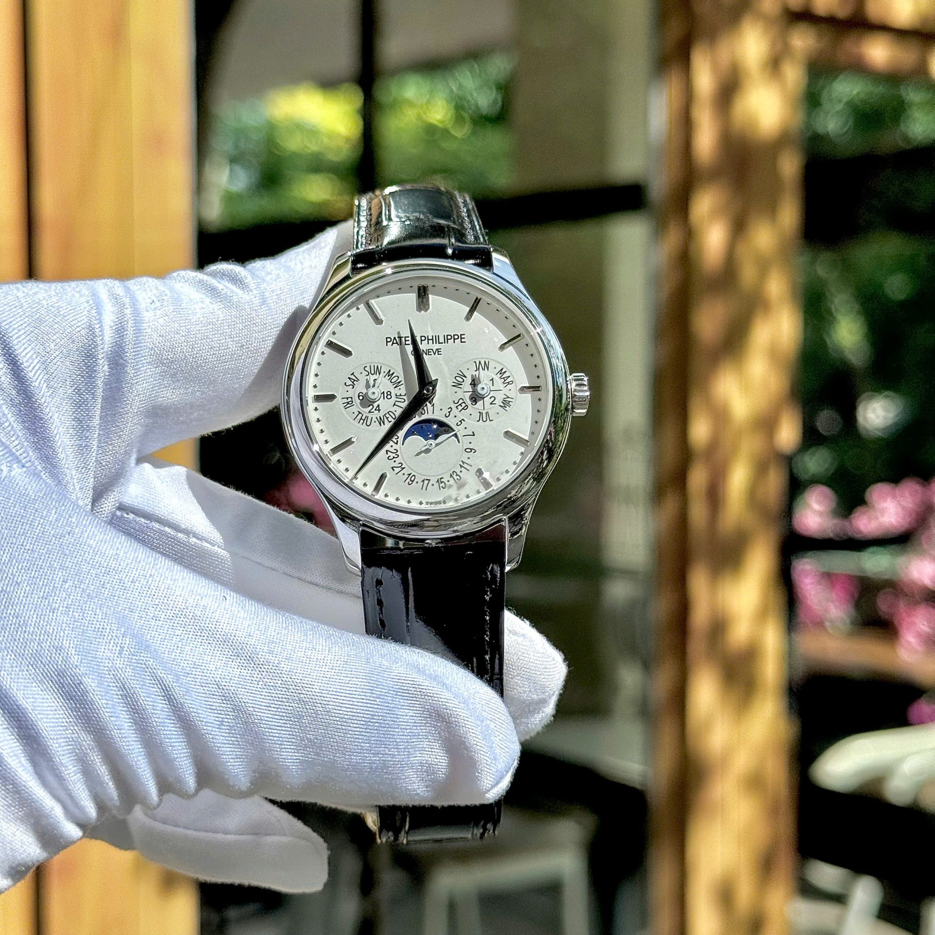 Đồng Hồ Patek Philippe Chế Tác Grand Complications 5327 Mặt Trắng Dây Da Xưởng 3K 40mm (1)