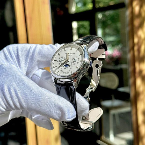 Đồng Hồ Patek Philippe Chế Tác Grand Complications 5327 Mặt Trắng Dây Da Xưởng 3K 40mm (1)