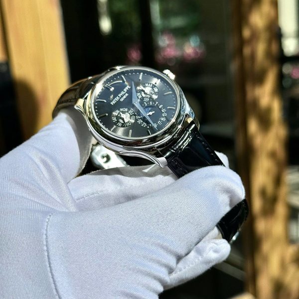Đồng Hồ Patek Philippe Chế Tác Grand Complications 5327 Mặt Xám Dây Da Đen Nhà Máy 3K 40mm (2)
