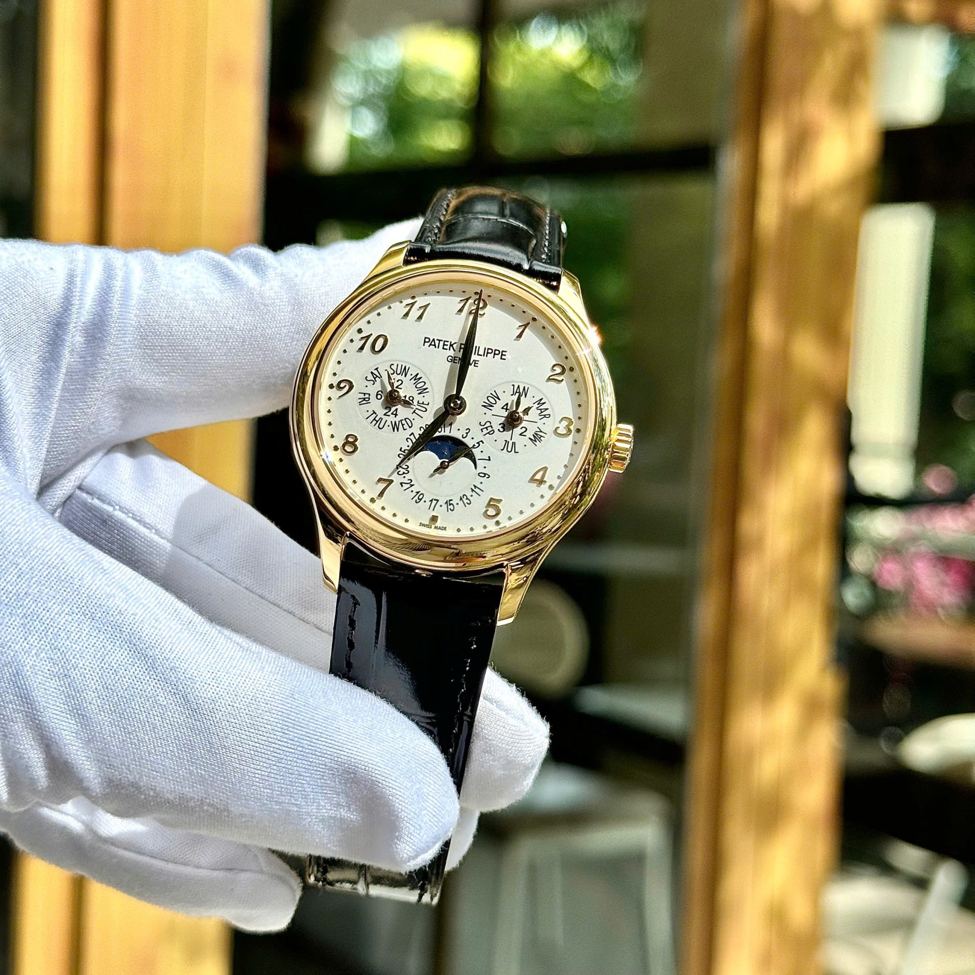 Đồng Hồ Patek Philippe Grand Complications 5327 Mặt Trắng Dây Da Replica Cao Cấp Nhà Máy 3K 40mm (2)