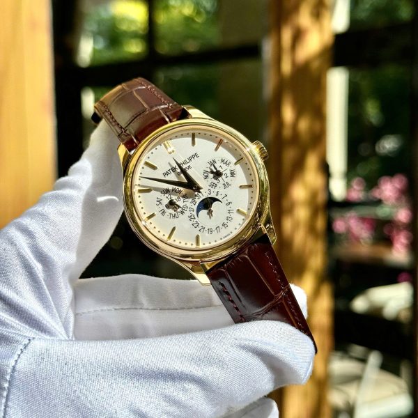 Đồng Hồ Patek Philippe Replica 11 Grand Complications 5327 Mặt Trắng Dây Da Nhà Máy 3K 40mm (2)